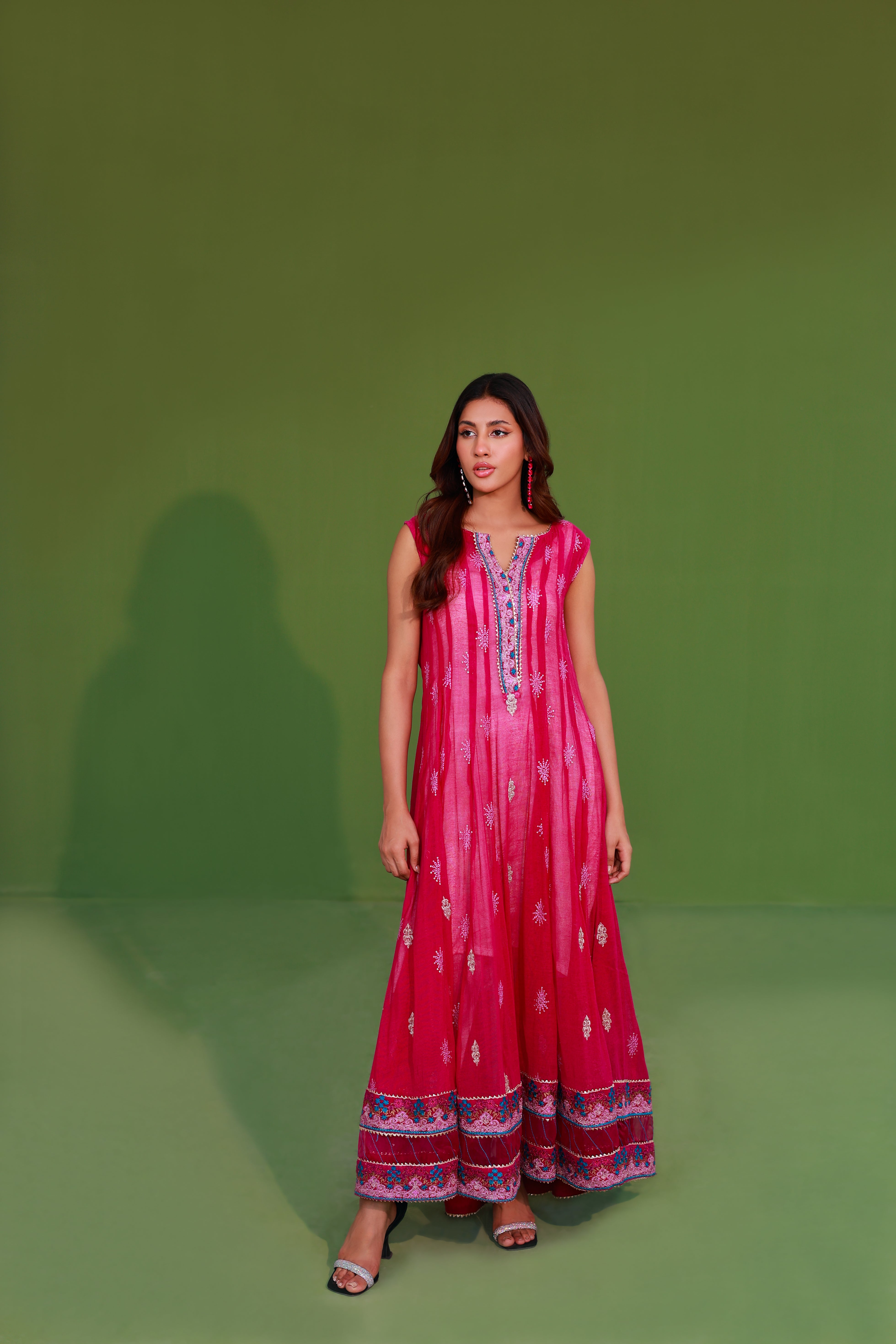 2 Piece Embroidered Pret Set (Blush Pink)