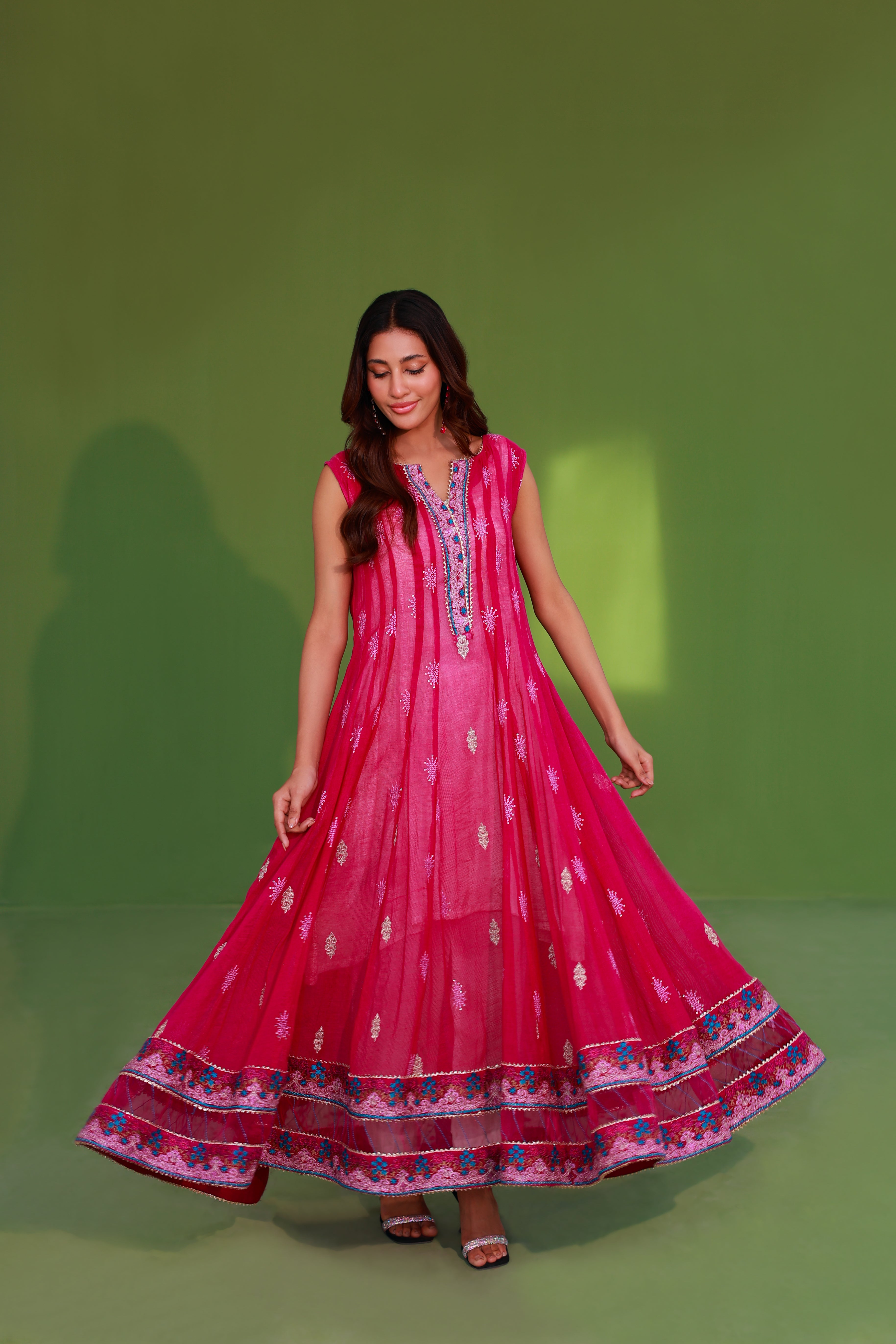 2 Piece Embroidered Pret Set (Blush Pink)