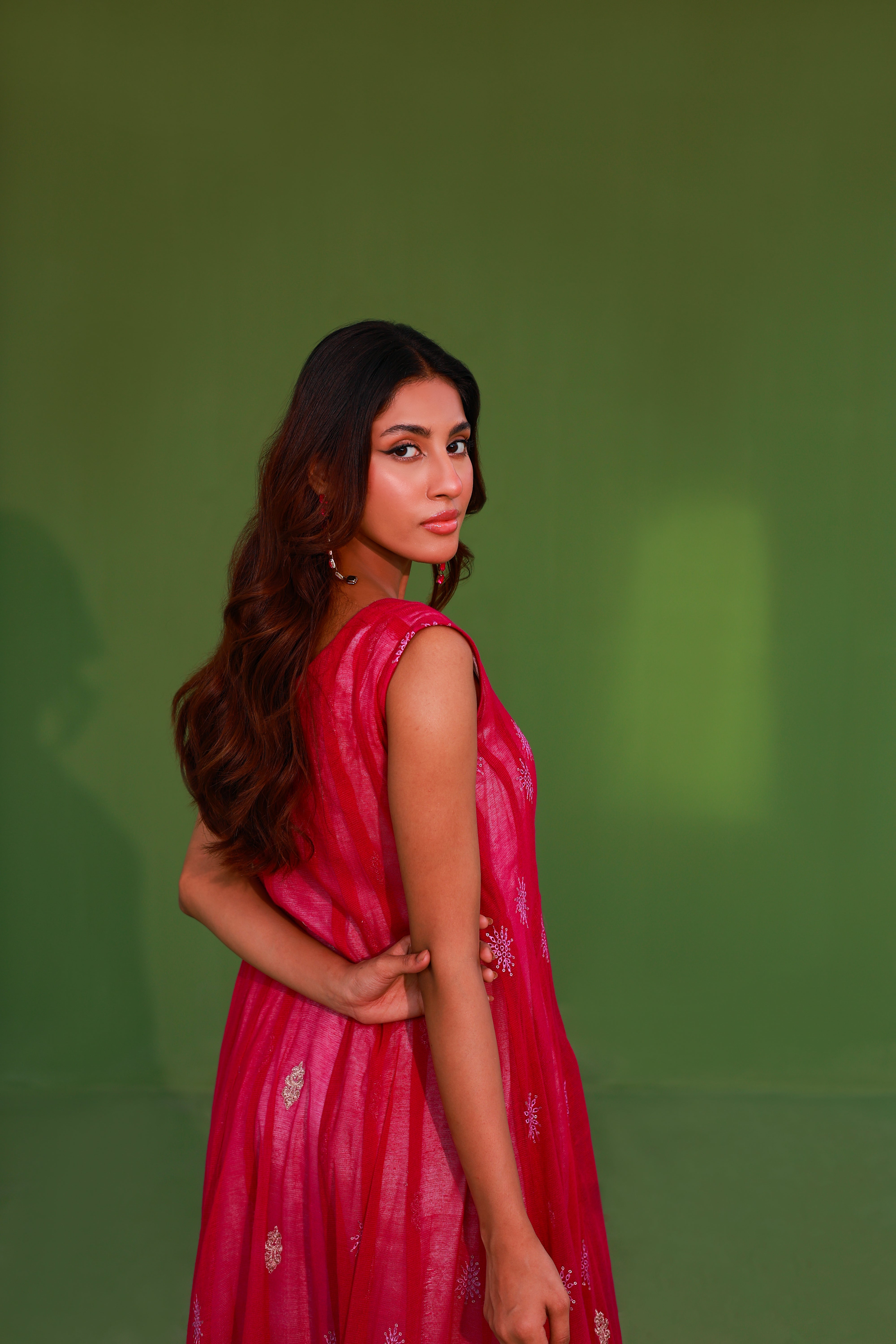 2 Piece Embroidered Pret Set (Blush Pink)