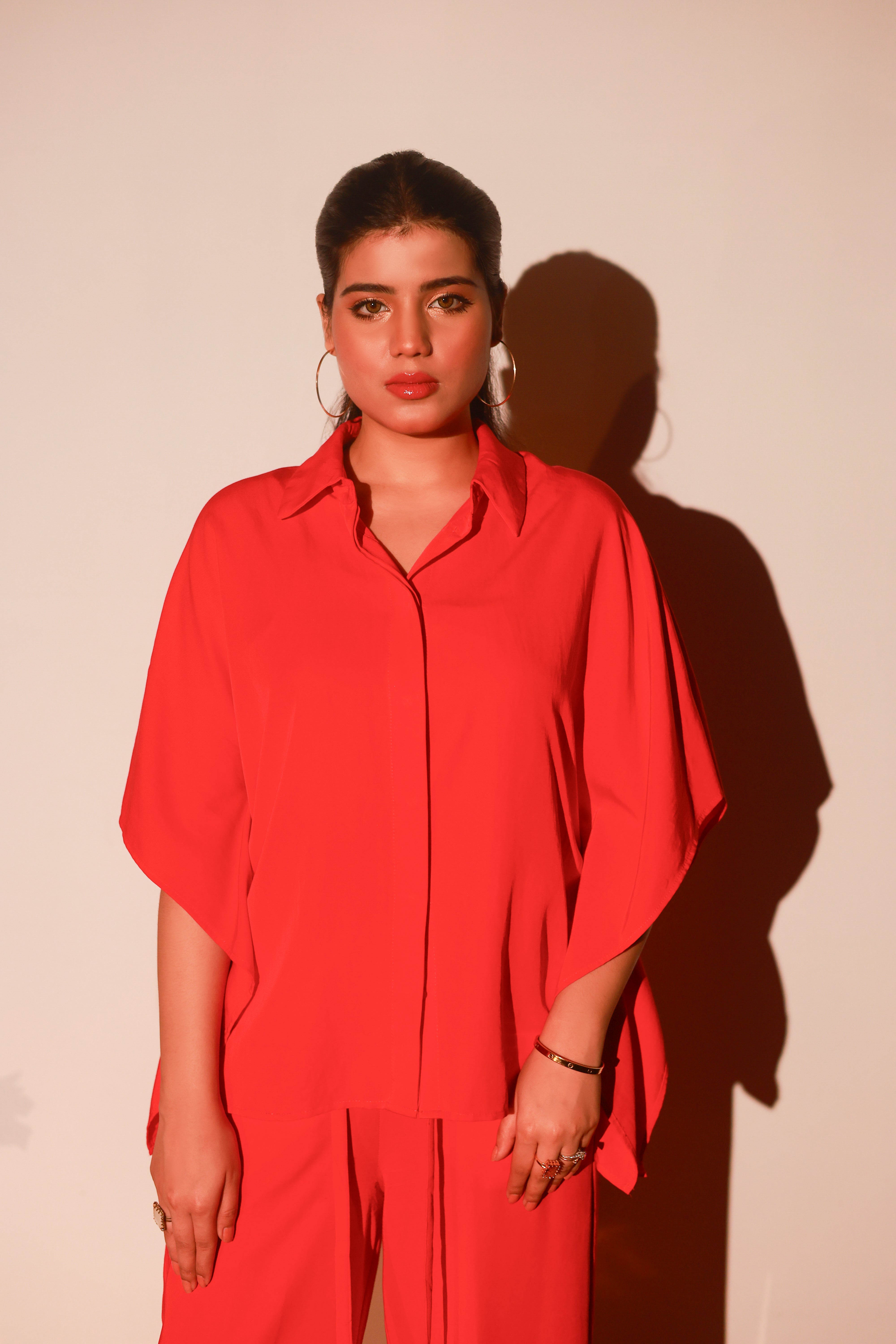 Scarlet Elegance Co-ord Set (Red)